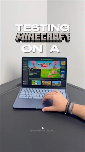 Testing Minecraft on a MacBook Neo 💻 #macbookneo #macbook #tech #minecraft #review