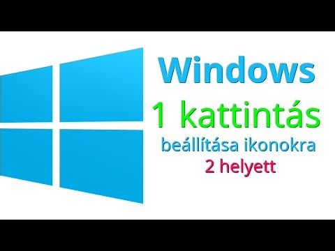 Windows - 1 kattintás beállítása ikonokra 2 helyett