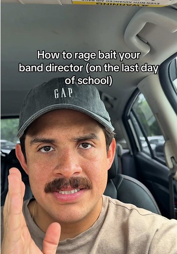 Wazza freaks and geeks, make sure your rage bait your band director on the last day of school (if you’re my band student keep scrolling big dawg) #banddirector #bandkids #fyp #schoolband #banddirectorsoftiktok