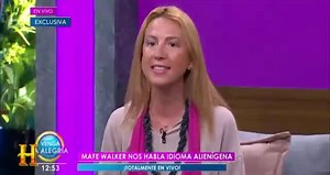 Woman speaks alien language on live show