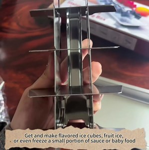 Stainless Steel Ice Cube Trays for Freezer - 18-Slot Metal Ice Trays with Easy Release Handle, Detachable & Dishwasher Safe - Perfect for Home Bars & Kitchens