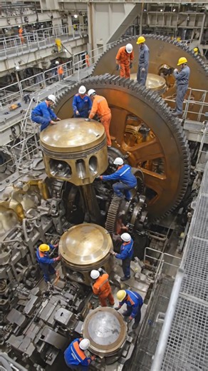 😱 Giant Engine Inside View | World’s Biggest Machine #shorts