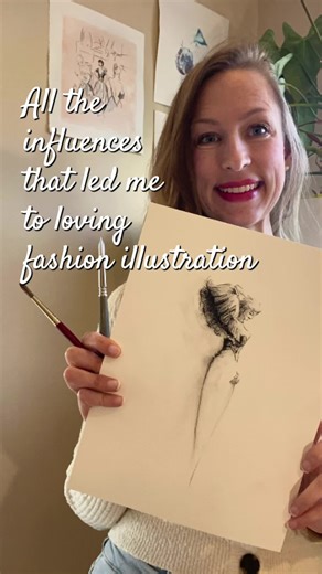 I love fashion illustration! I can’t pinpoint what led me to it, but I do know there were many influences, including sewing patterns, Toulouse-Lautrec, Rene Gruau, and books about the history of fashion drawings. You can find my work on Etsy and eBay. Search Melissa Braithwaite