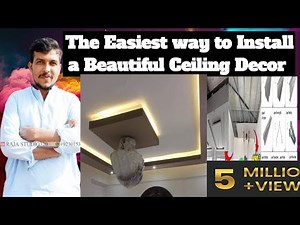 A Easiest way To install a Beautiful Ceiling | Gypsum Board | Presented by Faisalrafiqdecoration