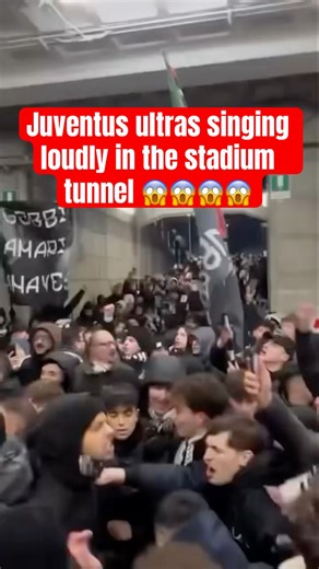 INSANE Juventus Ultras Take Over the Stadium Tunnel! Loud Singing & Wild Dancing in Perfect Unity