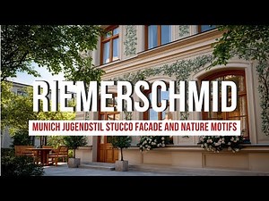 Munich Jugendstil House by Richard Riemerschmid with Stucco Facade and Nature Motifs