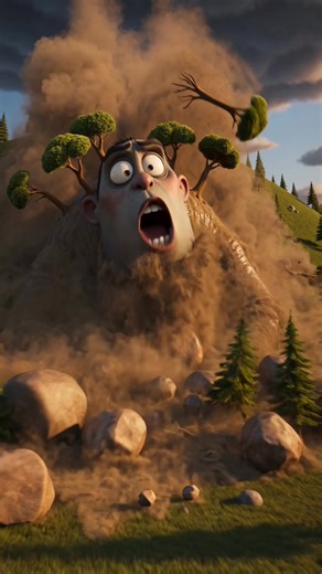 One rock starts it all 🏔️ Rain soaks the soil for days. Water fills every gap. The soil loses grip on the rock beneath. One rock breaks free. Then the whole hill follows. Mud. Trees. Boulders. Nothing can stop it. #landslide #geology #nature #science #earthscience #howthingswork #learnontiktok #edutok #fyp