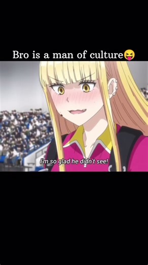 Bro wasn’t paying attention and this was his response and her reaction 😳😂😏 #catchmeattheballpark #sliceoflife #anime #animeedit #mrmagic