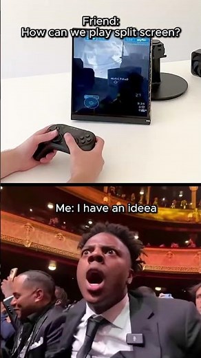 The BEST way to play SPLIT SCREEN games!😂 #shorts #gaming #pcgaming