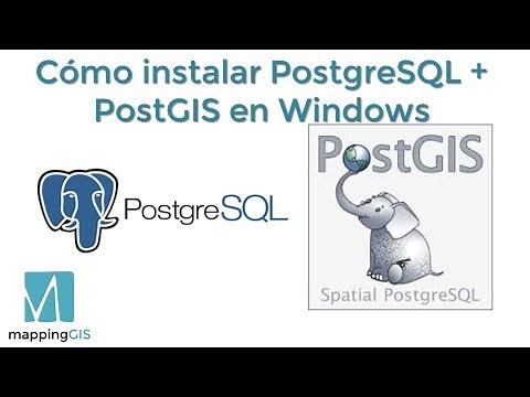Cómo instalar PostgreSQL + PostGIS en Windows