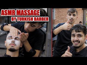 TRADITIONAL Turkish Barber Massage In Barber Shop (asmr head massage)