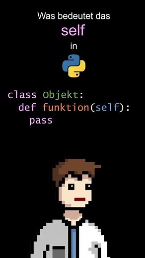 Was bedeutet das "self" in #Python? | #Shorts