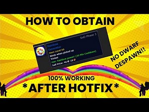 HOW TO OBTAIN RAINBOWGENERATOR 100% AFTER HOTFIX - NO DWARF DESPAWN - WORLD OF WARCRAFT SOD P3 BRD