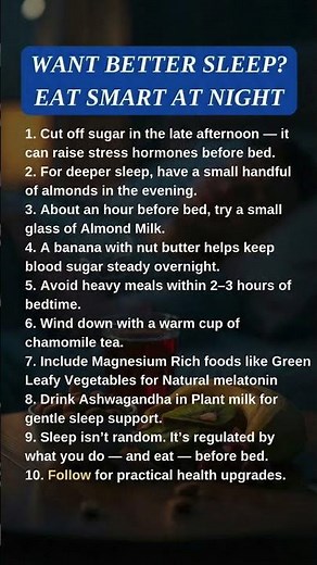 Eat This for Deep Sleep 🌙 | Naturopath’s Evening Nutrition Secret