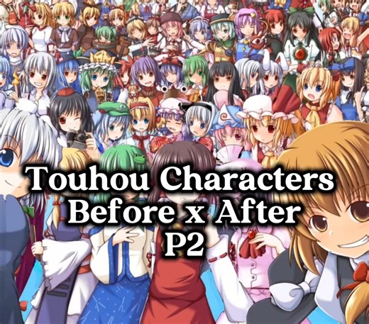 Touhou Character Transformations: Before and After