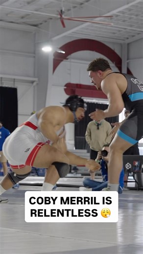 Iowa State commit Coby Merrill bullied his way to the quarters of the World Team Trials!