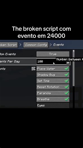 The broken script com eventos em 24000#TheBrokenScript#eventos#minecraft#minecraftmemes