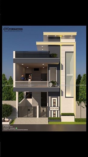 modern 3D front elevation design.#housedesign #modernelevation #frontelevation #3dhousedesign
