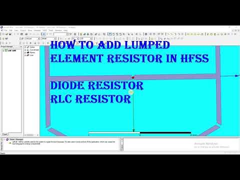 add lumped element to your antenna design in HFSS, connect SMD resistor on antenna in HFSS