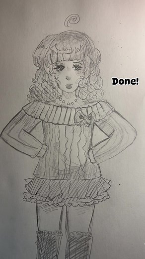 Letting Pinterest decide what I draw! Pose, outfit, appearance #pintrest #art #traditionalart #trend #drawing