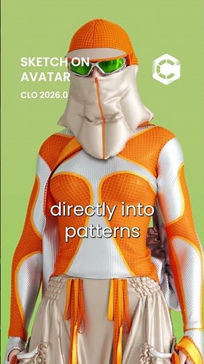 Sketch On Avatar in CLO 2026.0 by Patricia Nahorniac