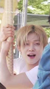 The cutest carousel fail ever 🎠 #kvariety #txtsparentingdiary #txt #yeonjun #hueningkai #beomgyu