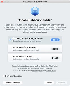 Cloudmounter: Encrypt Cloud Files Save Disk Space 2 0 1