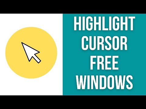 How To Highlight Mouse Cursor FREE (Windows)