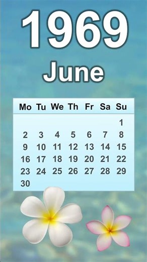June 1969 Calendar