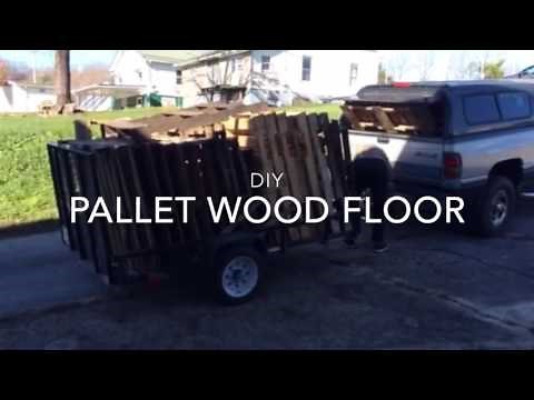 DIY RECLAIMED PALLET WOOD FLOOR