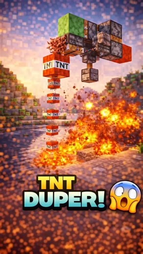 👉 Unlimited TNT in Minecraft 😱💥 (TNT Duper!) #shorts #minecraft