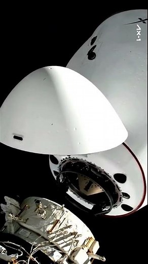 Amazing View of SpaceX Crew Dragon 🐉 docking to the ISS