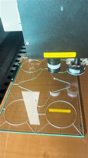Laser cutting glass processing glass machinery glass laser cutting #glass #glasscuttingmachine