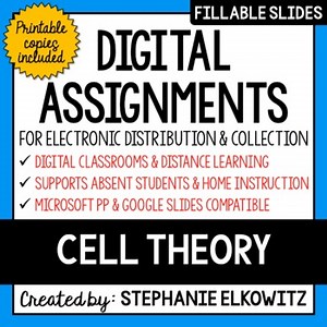 Cell Theory Digital Activities | Distance Learning