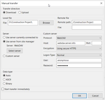 How to Use Manual Transfer - FileZilla Pro