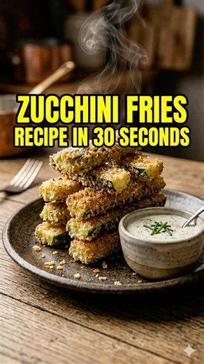 Stop Scrolling! Crispy Zucchini Fries in 30 Seconds! 🤤