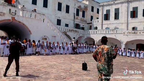 You are Welcome to the Cape Coast Slave Castle. #capecoastcastle #capecoast #slavery #ghanamonth #ghanatiktok🇬🇭