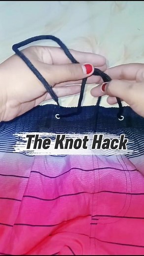 the way to tie your drawstring #diy #shorts