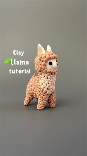 Clay Llama Tutorial | Crafting With Air Dry Clay | Full Video On Youtube #clay #clayart #llama #airdryclayartist #airdryclay #modelingclay #craft #crafting #craftingtutorials #handicraft #handmade #claycreations #diy #cuteanimals #polymerclay