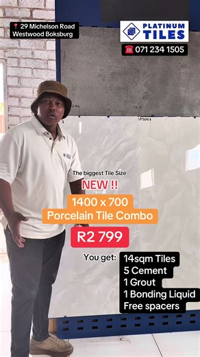 1400 x 700 Porcelain Tile Combo Offer