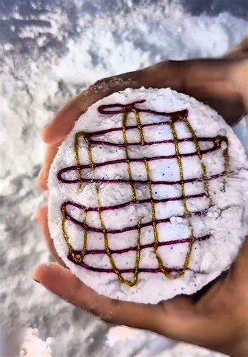 Satisfying Baking Soda Crushing Experience