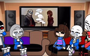 Sans AUs（  Papyrus & Frisk）react to Axetale ‖ Undertale AUs ‖ Frans