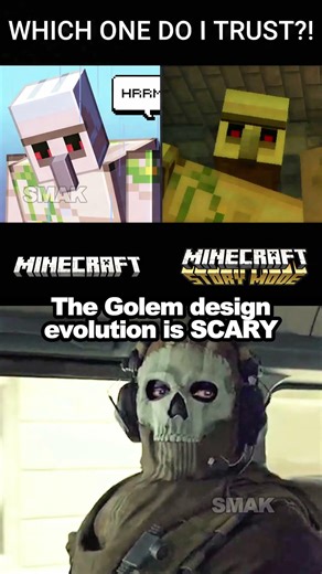 You just accidentally hit a villager 🏃‍♂️ #shorts #foryou #filter #naofloppa #minecraftgolem