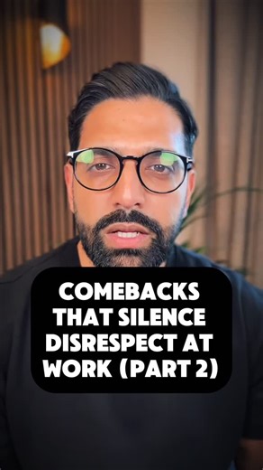 Yasar Ahmad | Leadership Coach | Career Advisor on Instagram: "Comment TOXIC and I’ll send you the link to my full guide to handling manipulation at work—scripts, templates, and how to protect your peace. If you just got disrespected in a meeting or on messenger, use these 3 comebacks that set boundaries without starting drama 👉 They say: “Wow, someone’s sensitive today.” 💬 You reply: “No—I just have standards for how I’m spoken to.” 👉 They roll their eyes or mock your idea? You say: “If you 