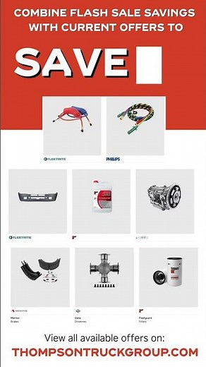 Repairlink Fall Flash Sale - September 22-28 at Thompson Truck Group