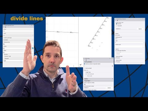 Divide Lines, Create Points at Intervals, Create Dependent Point in Trimble Business Center