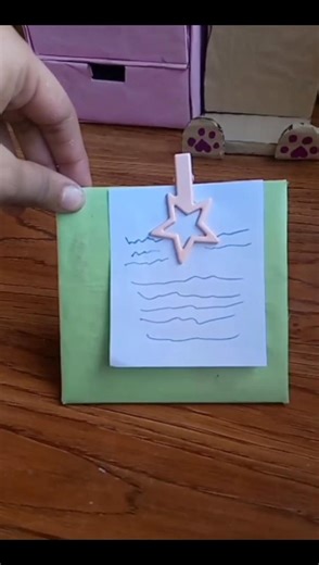 ✨ cute diy mini note stand 💚#ytshorts #diy #papercraft #youtubeshorts
