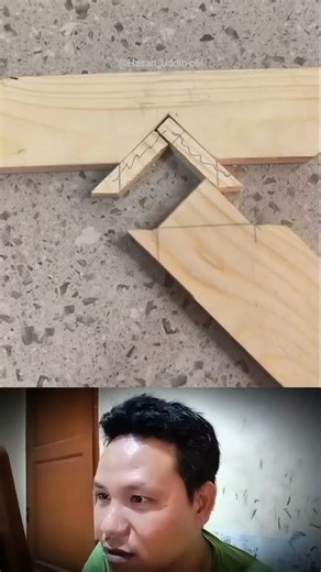 measure and cut wood into angles #subscribe #viralvideos #youtubeshorts #shorts