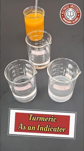 Turmeric as a Natural Acid-Base Indicator | Easy Science Experiment 🧪#science #diy #experiment
