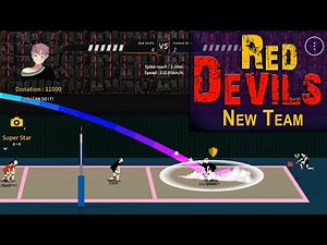 The Spike. Volleyball 3x3. New Team Red Devils.